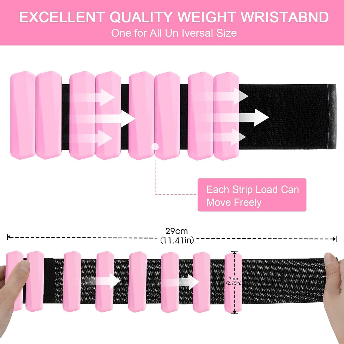Pulseras De Peso Ajustables Para Mujer · Set De 2 (1 Lb C/U)