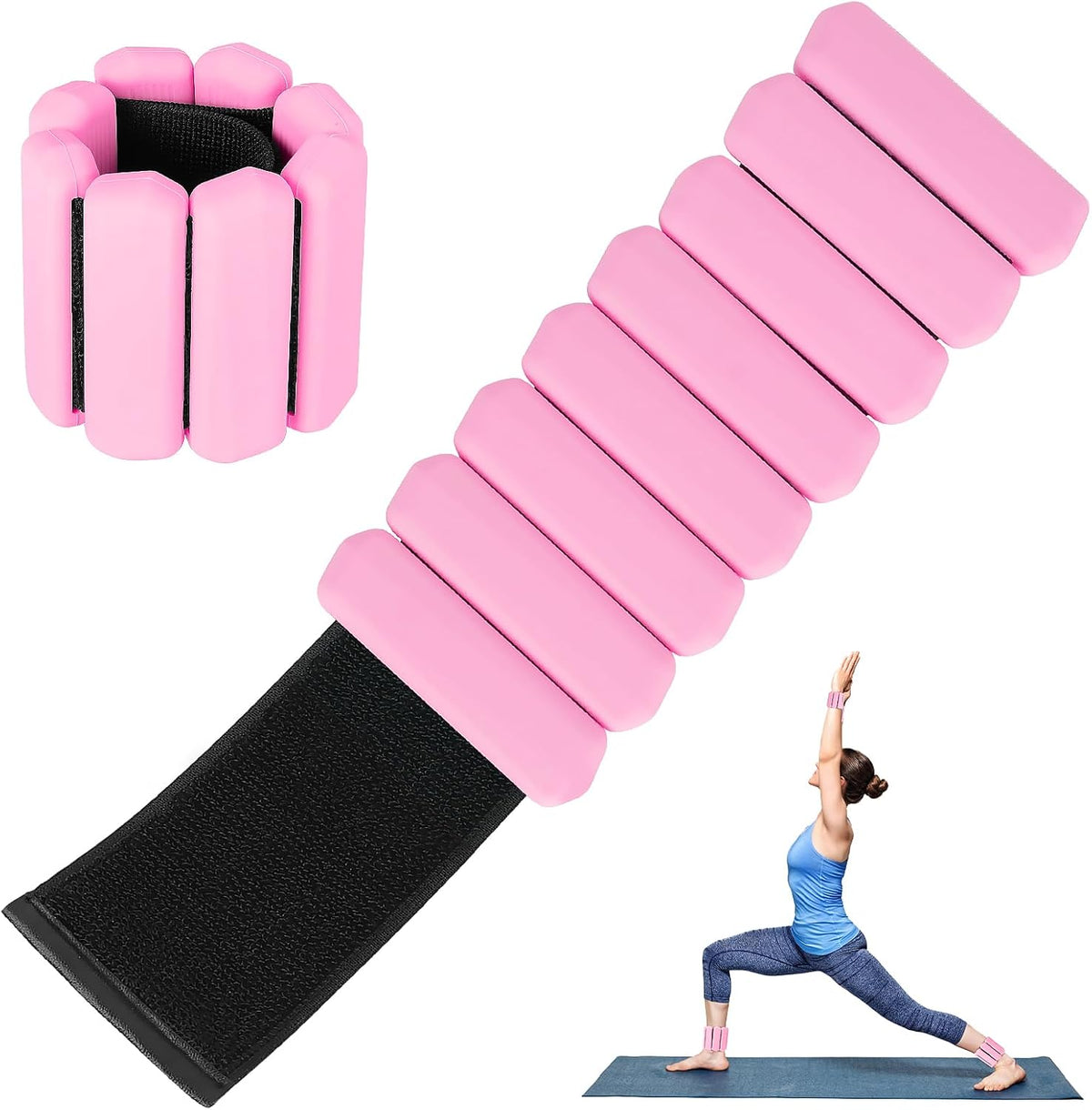 Pulseras De Peso Ajustables Para Mujer · Set De 2 (1 Lb C/U)